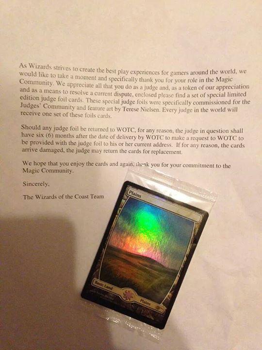 Foil Judge Lands Confirmed
