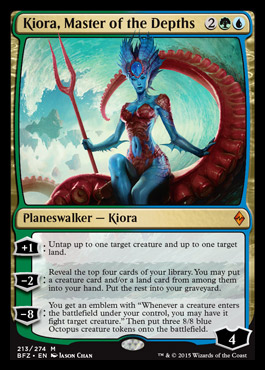 Kiora, Master of the Depths Battle for Zendikar